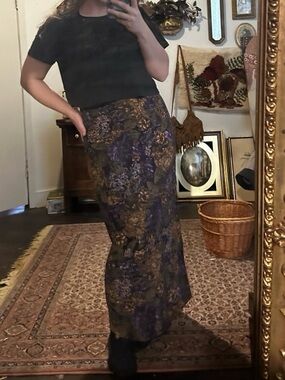 Floral  Skirt in Purple